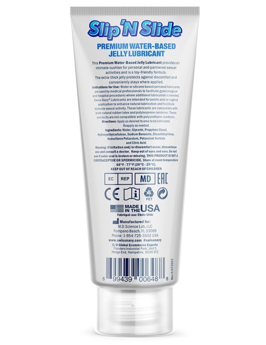 Lubrifiant Eau Slip'N Slide Swiss Navy 59ml