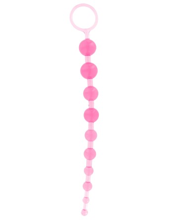 Chapelet anal Thai Toy Beads 26 x 2.4cm Rose