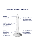 Gode anal en verre borosilicaté massif transparent Sparkling Crystal Satisfyer - CC597830 Gode anal en verre borosilicaté massif transparent Sparkling Crystal Satisfyer - CC597830