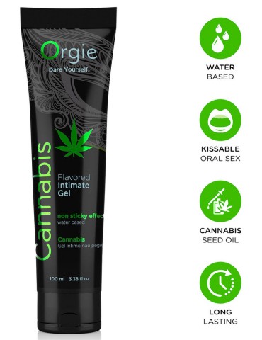 Lubrifiant Eau aromatisé Cannabis Orgie 100 ml 2