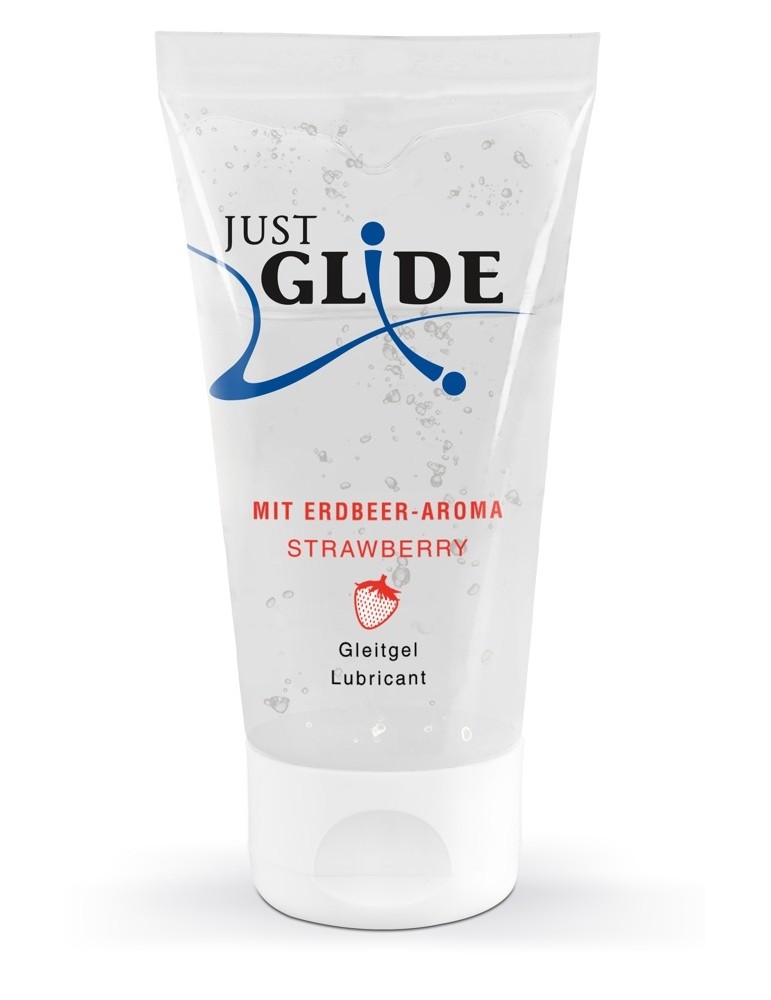 Lubrifiant Aromatisé Fraise Just Glide 50 ml Lubrifiant Aromatisé Fraise Just Glide 50 ml
