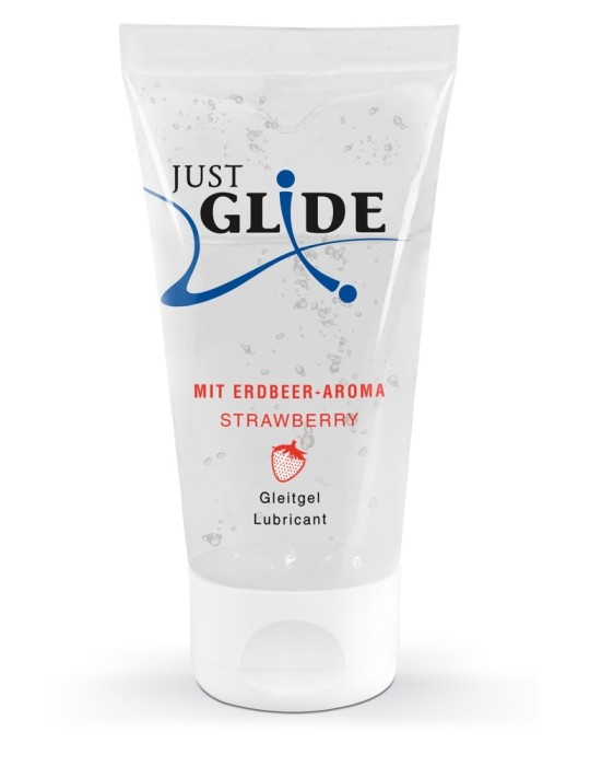 Lubrifiant Aromatisé Fraise Just Glide 50 ml Lubrifiant Aromatisé Fraise Just Glide 50 ml