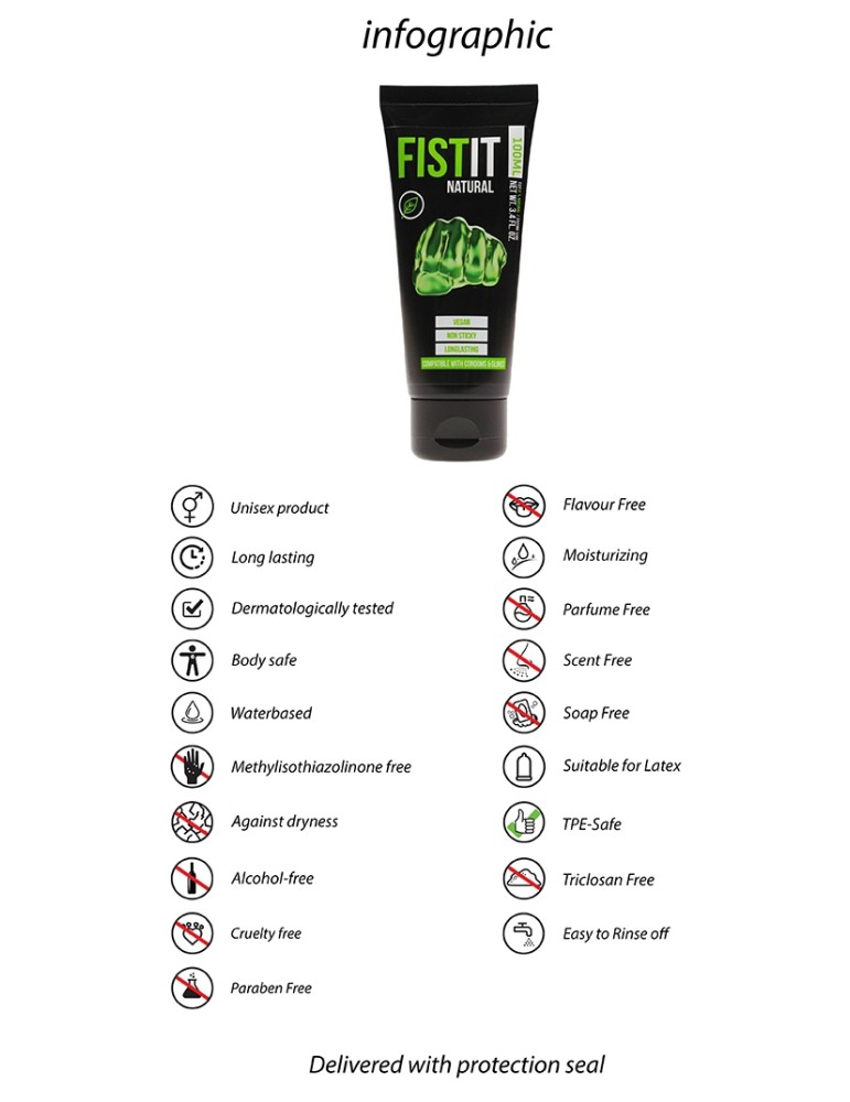 Lubrifiant Fist It Natural Vegan 100ml