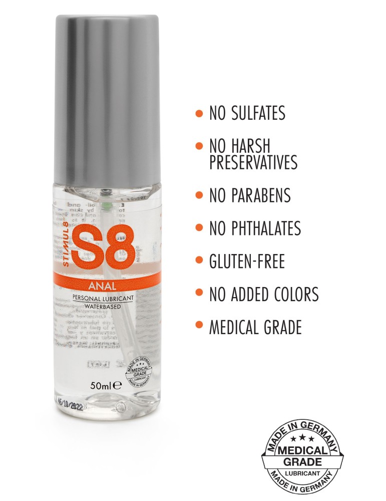 Lubrifiant Eau Anal S8 Natural 50mL