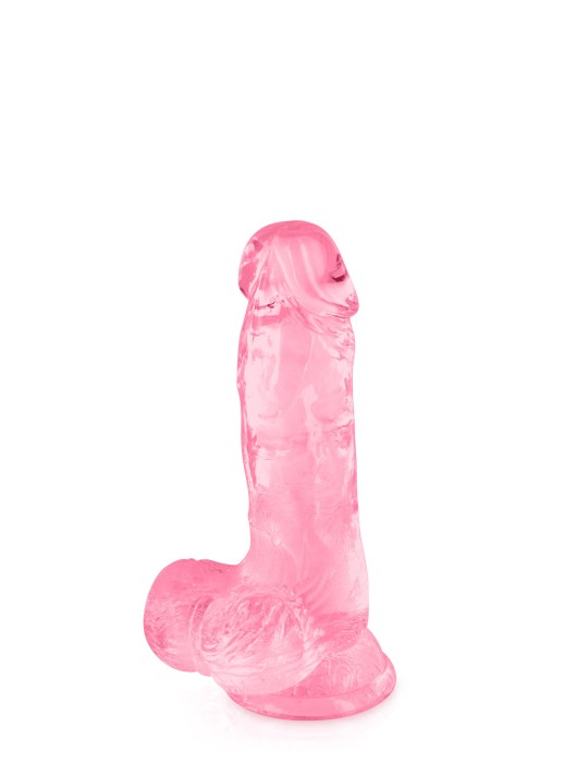 Gode jelly rose ventouse taille S 15.3cm - CC570129