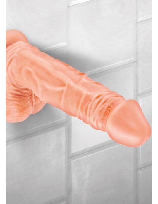 Gode réaliste veiné avec testicules et ventouse 18cm - CC5141131194