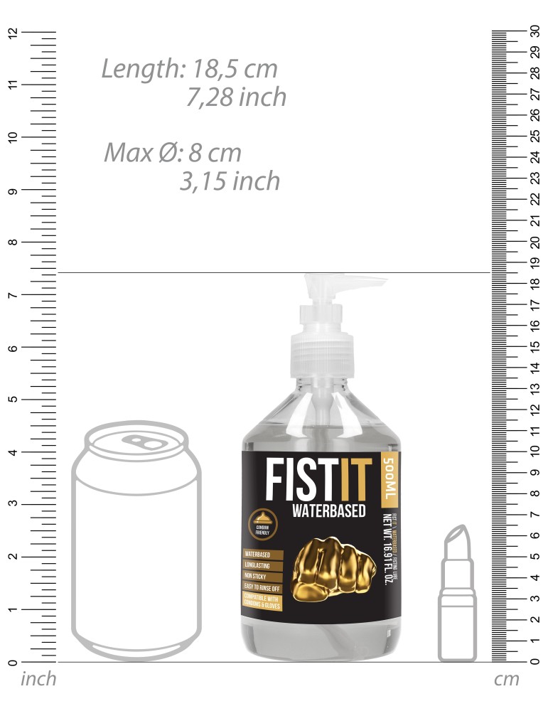 Lubrifiant Eau Fist It - Bouteille Pompe 500ml