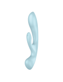 2 en 1 Rabbit point G avec stimulateur de clitoris et Wand Bleu USB Triple Oh Satisfyer - CC597813 2 en 1 Rabbit point G avec stimulateur de clitoris et Wand Bleu USB Triple Oh Satisfyer - CC597813