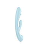 2 en 1 Rabbit point G avec stimulateur de clitoris et Wand Bleu USB Triple Oh Satisfyer - CC597813 2 en 1 Rabbit point G avec stimulateur de clitoris et Wand Bleu USB Triple Oh Satisfyer - CC597813