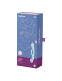 2 en 1 Rabbit point G avec stimulateur de clitoris et Wand Bleu USB Triple Oh Satisfyer - CC597813 2 en 1 Rabbit point G avec stimulateur de clitoris et Wand Bleu USB Triple Oh Satisfyer - CC597813