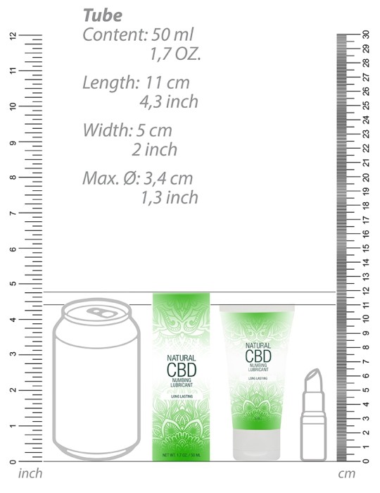 Lubrifiant relaxant Natural CBD 50ml