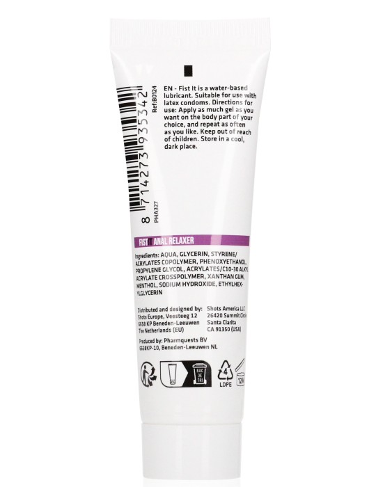 Lubrifiant relaxant Fist it Anal Relaxer 25ml