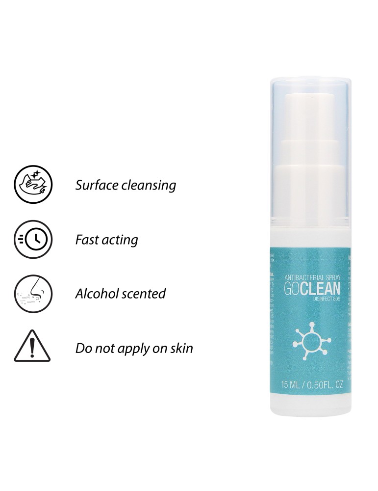 Nettoyant sextoys Go Clean Éthanol 15ml