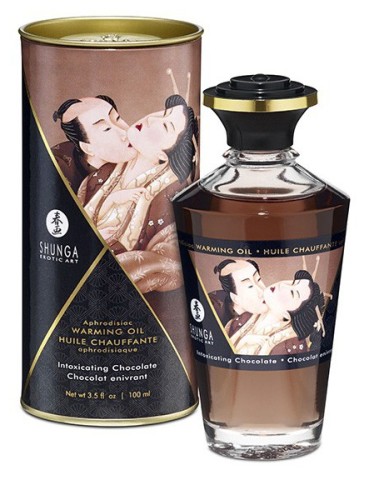 Huile de massage Chauffante Aphrodisiaque - CHOCOLAT Enivrant 100 mL