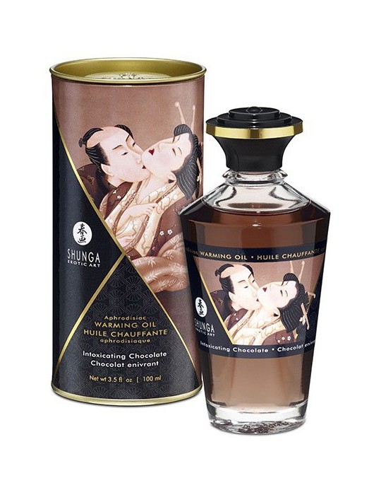 Huile de massage Chauffante Aphrodisiaque - CHOCOLAT Enivrant 100 mL Huile de massage Chauffante Aphrodisiaque - CHOCOLAT Enivrant 100 mL