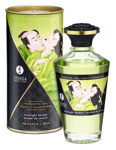 Huile de massage Chauffante Aphrodisiaque - Sorbet de MINUIT 100 mL 