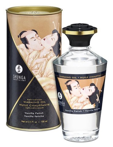 Huile de massage Chauffante Aphrodisiaque - VANILLE Fétiche 100 ml