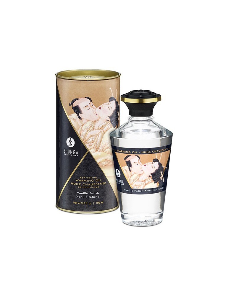 Huile de massage Chauffante Aphrodisiaque - VANILLE Fétiche 100 ml Huile de massage Chauffante Aphrodisiaque - VANILLE Fétiche 100 ml