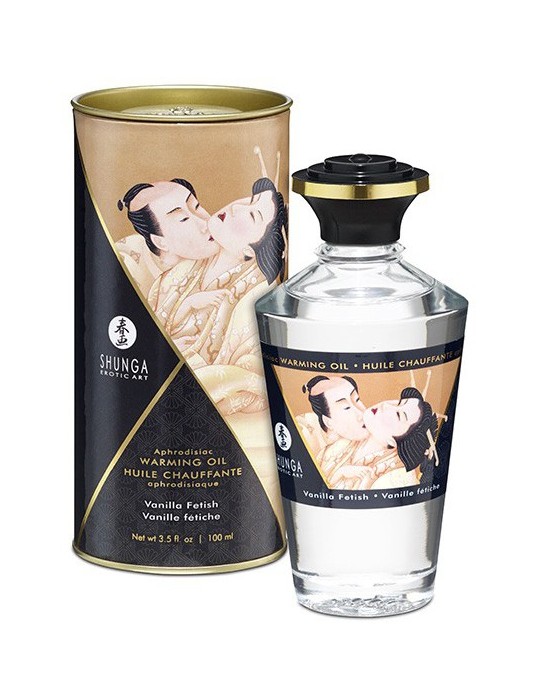 Huile de massage Chauffante Aphrodisiaque - VANILLE Fétiche 100 ml Huile de massage Chauffante Aphrodisiaque - VANILLE Fétiche 100 ml