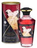 Huile de massage Chauffante Aphrodisiaque – Vin Pétillant à la FRAISE 100 mL