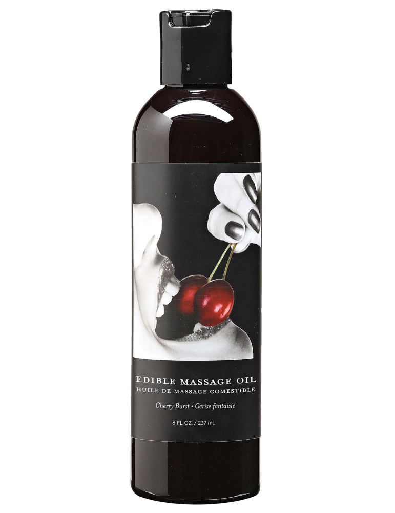 Huile de massage comestible Cerise 237ml Huile de massage comestible Cerise 237ml