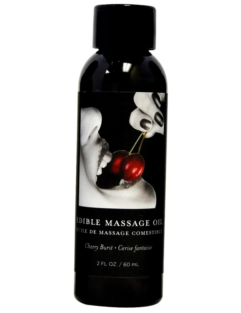 Huile de massage comestible CERISE 60 ml