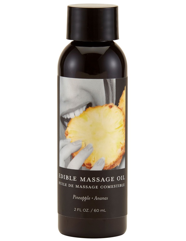 Huile de massage comestible Ananas 60ml